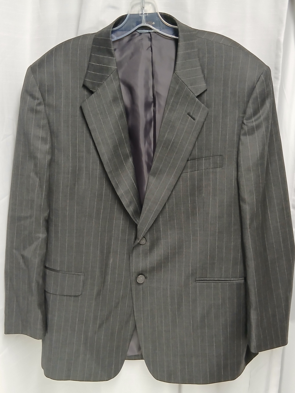 Vintage Oleg Cassini Couture Men's Suit Jacket Sport Coat  Gray  S42